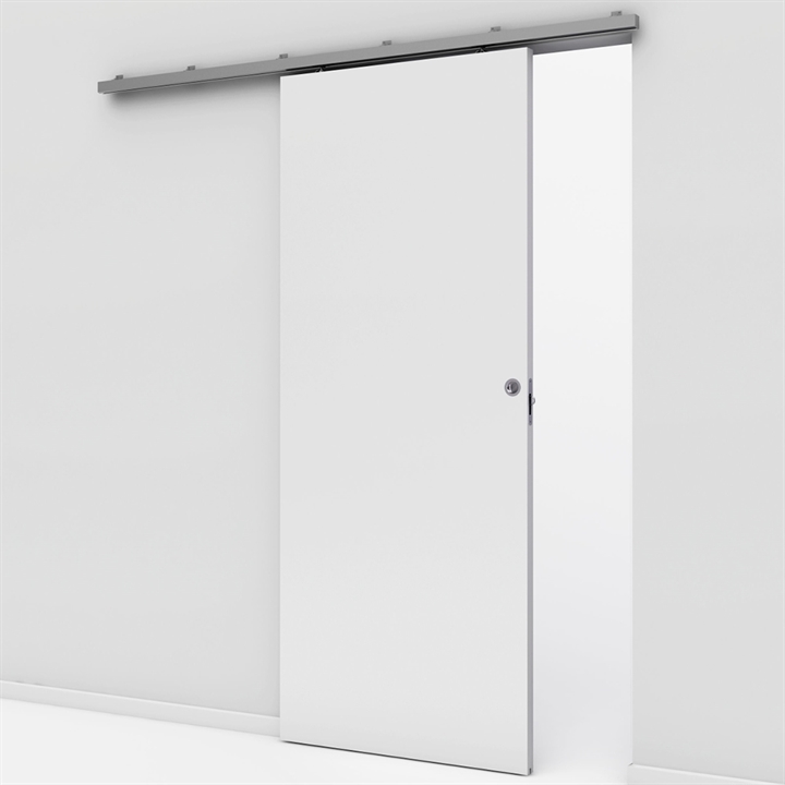 Glat kompakt / massiv skydedør ex. kappe - Safco Doors, M8x21 (72,5 x 204 cm) 